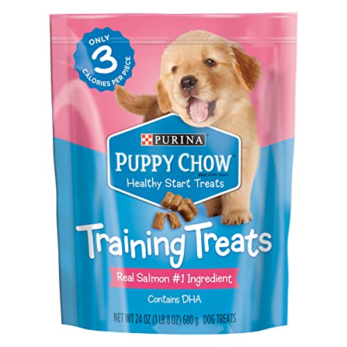 Purina Puppy Chow Training Treats, Healthy Start Salmon Treats – 24 oz. Pouch