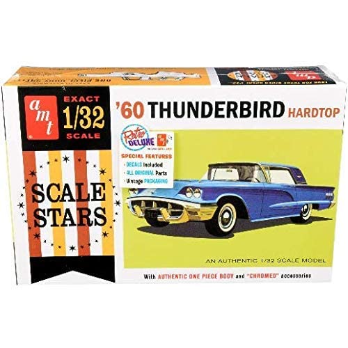 1960 Ford Thunderbird Hardtop – Highly Detailed 1:32 Scale AMT Plastic Kit