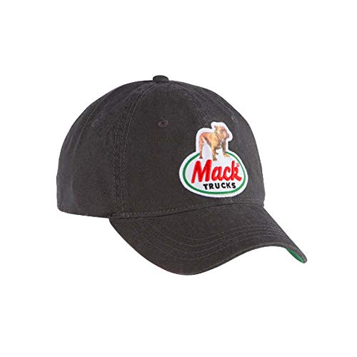 Mack Trucks Charcoal Classic Retro Ball Cap hat Truck semi Trucker Bull Dog