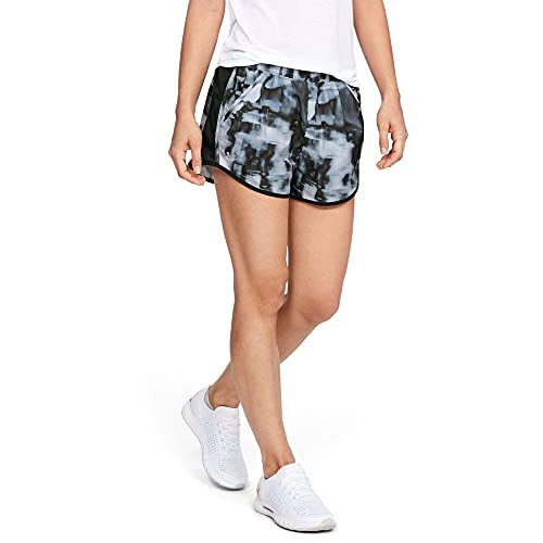 Under Armour Women’s Fly-by Printed Shorts, Halo Gray (020)/Reflective, X-Small