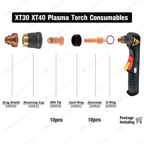 20pcs Plasma Cutter XT40 Torch Electrode 674325 Nozzle 40A 674845 for Miller | The Storepaperoomates Retail Market - Fast Affordable Shopping