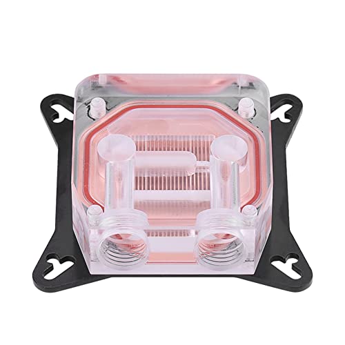 GPU Water Block Water Cooling Cooler Base, Copper POM Metal Water Cooling System Parts Kits for DIY PC Gamer with Waterway Component