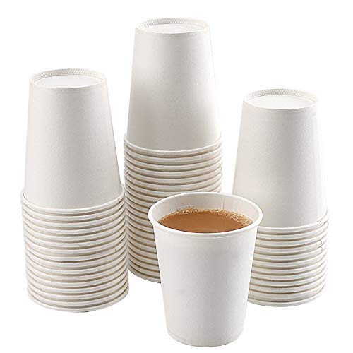 Paper Cups, 150 Pack 8 Oz Paper Cups, White Paper Coffee Cups 8 Oz Disposable White Hot Coffee Paper Cups Paper, 8 Oz Disposable Water Paper Cups Paper Water Cups, Coffee Cups Paper Cups Water Cups