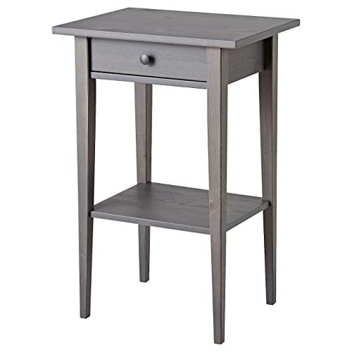 IKEA Hemnes Nightstand Gray Dark Gray Stained 003.817.35 Size 18 1/8×13 3/4″