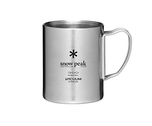 Snow Peak Unisex’s MG-213 Stainless Steel Vacuum Double Wall 300 Mug, Silver, 300ml