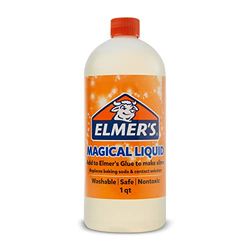Elmer’s Slime Activator Magical Liquid Slime Activator Solution, Updated Formula for Twice as Much Slime, (1 Quart)