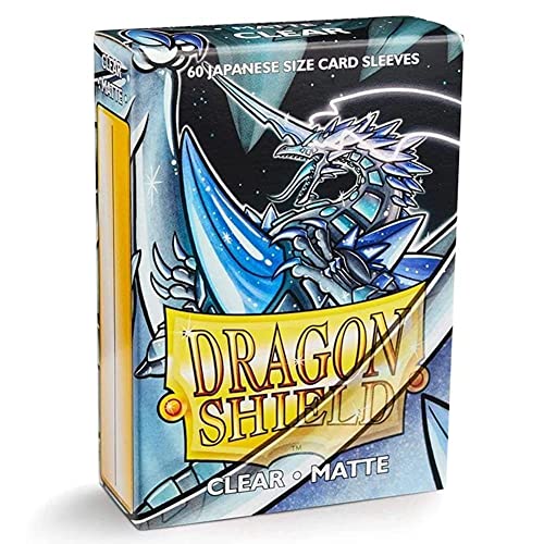 Dragon Shield Matte Mini Japanese Clear 60 ct Card Sleeves Individual Pack