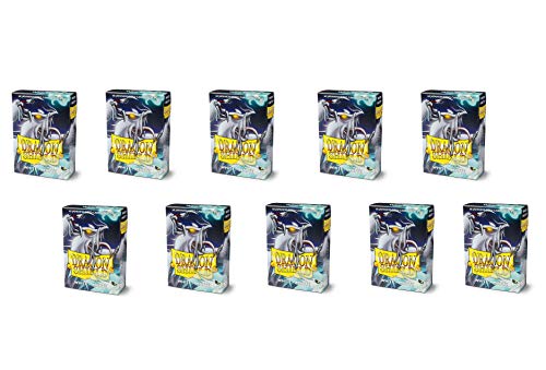 10 Packs Dragon Shield Matte Mini Japanese White 60 ct Card Sleeves Display Case