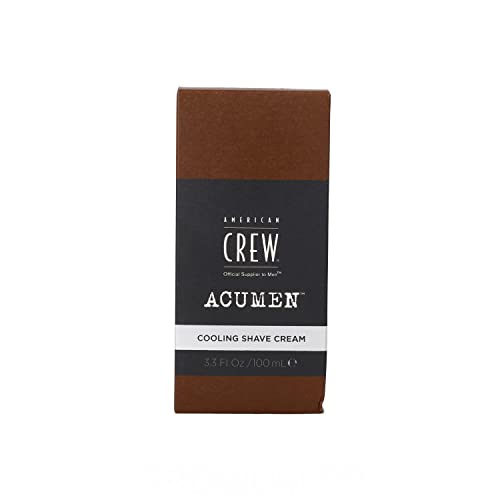 Cooling Shave Cream for Men by American Crew, Formulated with Bisabolol for Smooth, Fresh Skin, 3.3 Fl Oz