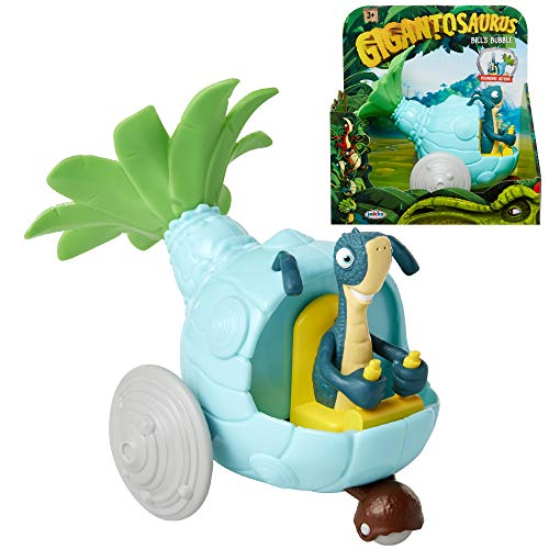 Gigantosaurus Bill’s Bubble Toy Vehicle Bounces Up & Down, 6.5″ Long, 4″ Tall – Easy for Little Hands to Push Along – Dino Car Toys for Toddler Kids Boys & Girls