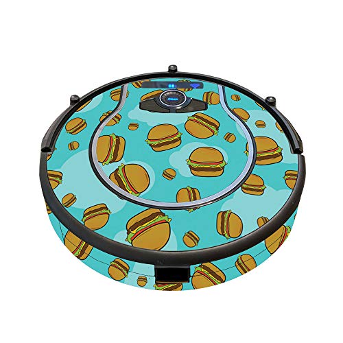 MightySkins Skin Compatible with Shark Ion Robot 750 Vacuum Minimal Coverage – Burger Heaven | Protective, Durable, and Unique Vinyl wrap Cover | Easy to Apply, Remove | Made in The USA