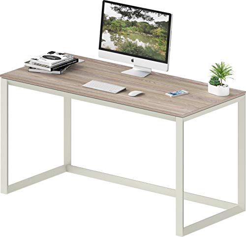 SHW 48″ Triangle-Leg Home Office Computer Desk, Oak