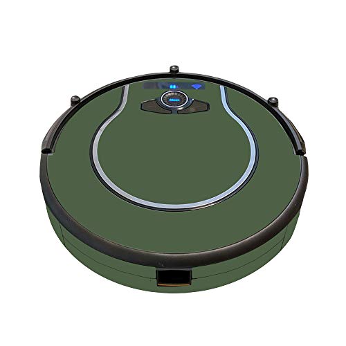 MightySkins Skin Compatible with Shark Ion Robot 750 Vacuum Minimal Coverage – Solid Olive | Protective, Durable, and Unique Vinyl wrap Cover | Easy to Apply, Remove | Made in The USA