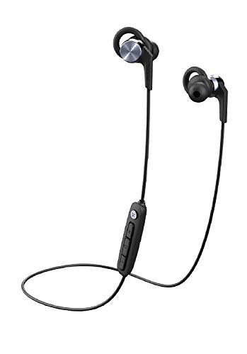 1MORE Vi React In-Ear Headphones Powered by Vi, Bluetooth Sport Wireless Earphones with AAC, IPX6 Waterproof, Lightweight, Secure Fit – Space Gray, 52