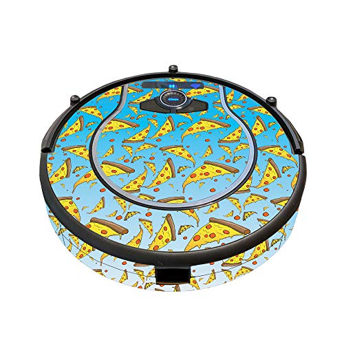 MightySkins Skin Compatible with Shark Ion Robot 750 Vacuum – Raining Pizza | Protective, Durable, and Unique Vinyl Decal wrap Cover | Easy to Apply, Remove, and Change Styles | Made in The USA
