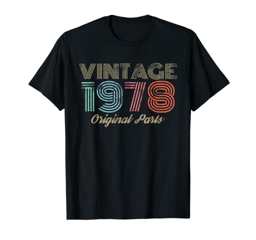 Vintage 1978 / Retro 70’s-45th Birthday T-Shirt