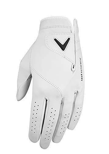Callaway Golf 2020 Tour Authentic Glove (Left Hand, Men’s Cadet, Medium) , White