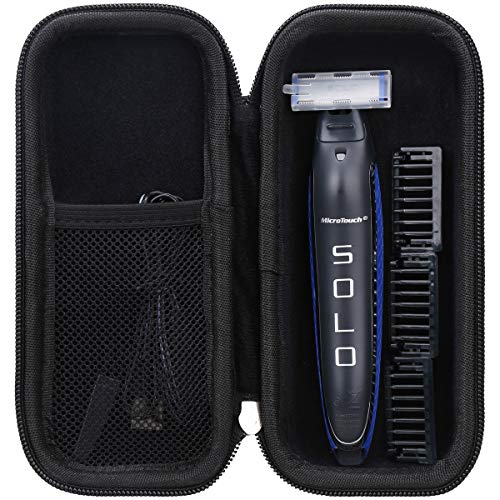 Aproca Hard Storage Travel Case, for Micro Touch Solo Full Body Trimmer and Shaver (Black)(case only)