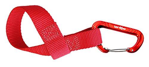 TowWhee – Quick Loop with Carabiner – Quickly Attach Adventure Tow Bungee to Any Bike Handlebar or seat (Red)
