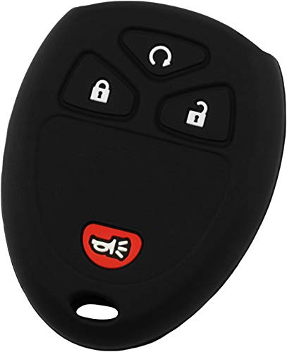 KeyGuardz Keyless Entry Remote Car Key Fob Outer Shell Cover Soft Rubber Protective Case for Chevy GMC 15913421