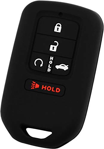 KeyGuardz Keyless Entry Remote Car Smart Key Fob Shell Cover Rubber Case for Honda Pilot CR-V Civic KR5V2X
