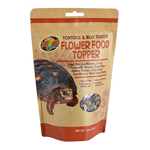 Zoo Med Tortoise & Box Turtle Flower Food Topper 1.4 oz – Pack of 10