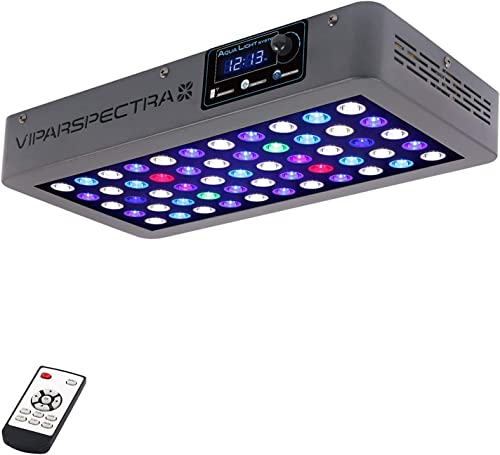 VIPARSPECTRA Timer Control Dimmable 165W LED Aquarium Light Full Spectrum for Grow Coral Reef Marine Fish Tank LPS/SPS