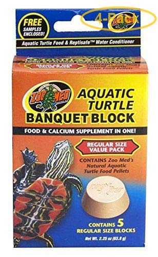 Zoo Med Aquatic Turtle Banquet Block Regular (5 Pack) – Pack of 4