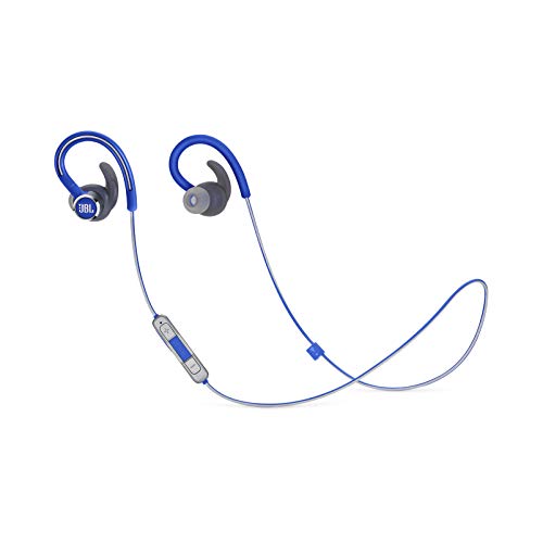 JBL Reflect Contour 2.0 – In-Ear Wireless Sport Headphone with 3-Button Mic/Remote – Blue (JBLREFCONTOUR2UAM)