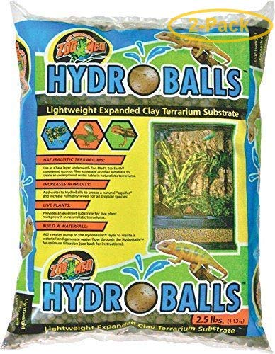Zoo Med HydroBalls Clay Terrarium Substrate 2.5 lbs – Pack of 2