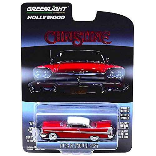 1958 Plymouth Fury, Christine – Greenlight 44830C/48 – 1/64 Scale Diecast Model Toy Car