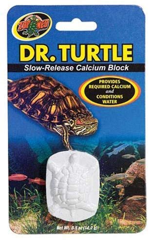 Zoo Med Dr. Turtle Slow Release Calcium Block Treats up to 15 Gallons (.5 oz) – Pack of 12