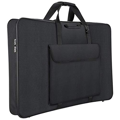 1st Place Products Premium Art Portfolio Case – 32″ x 42″ – Soft Sided – Water Resistant – Carry All – Great for Frames, LCD Screens, Monitors & TVs – Shoulder Straps & Carry Handle