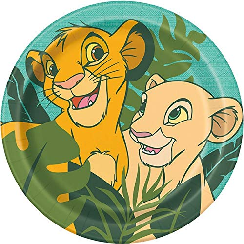 Unique Round Paper Dinner Plates – 9″ | Disney Lion King | 8 Pcs