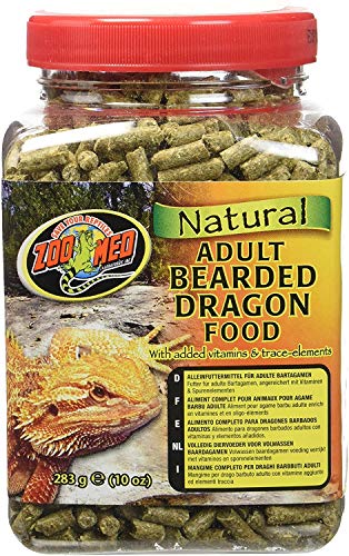 Zoo Med Natural Adult Bearded Dragon Food 10 oz – Pack of 4