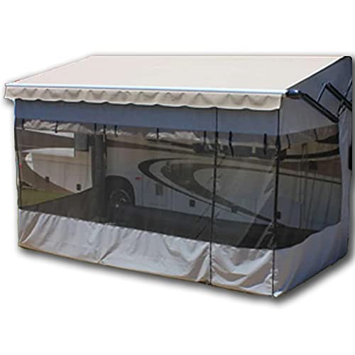 ShadePro – Villa RV Awning Screen Room – Add Room for Your Family Under Your RV Awning – Camper Screen Room for RV Patio or Porch Enclosure – Size 18 feet