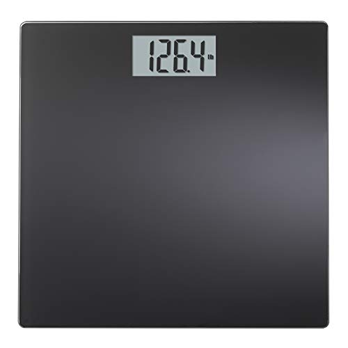 InstaTrack black Large Display Digital Bathroom Scale with Step-On Technology, Accurately Measures up to 400 Pounds