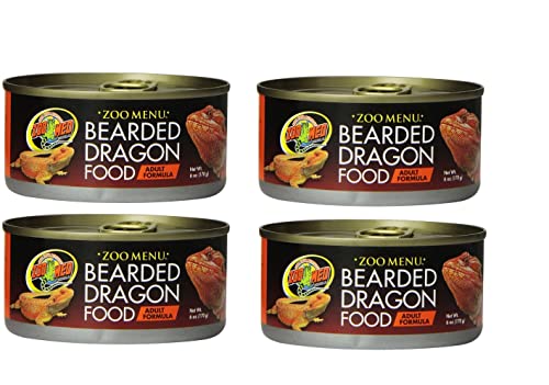 Zoo Med Natural Bearded Dragon Adult Formula – Canned 6 oz – Pack of 4