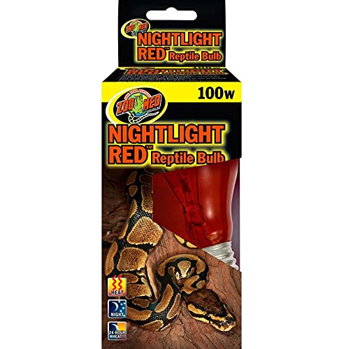 Zoo Med Nightlight Red Reptile Bulb 100 Watts – Pack of 3