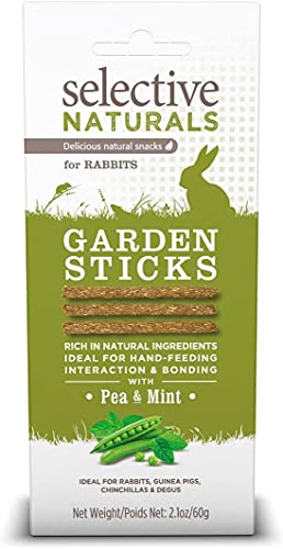 Supreme Petfoods 2 Pack of Selective Naturals Garden Sticks Rabbit Treats, 2.1 Ounces each, with Pea and Mint