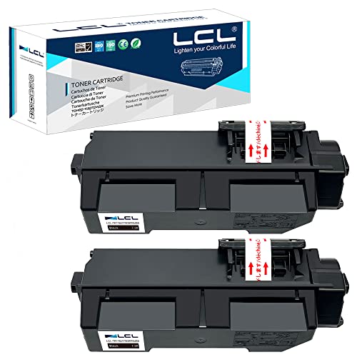 LCL Compatible Toner Cartridge Replacement for Kyocera TK1162 TK-1162 1T02RY0US0 P2040DN P2040DW P2040 (2-Pack Black)