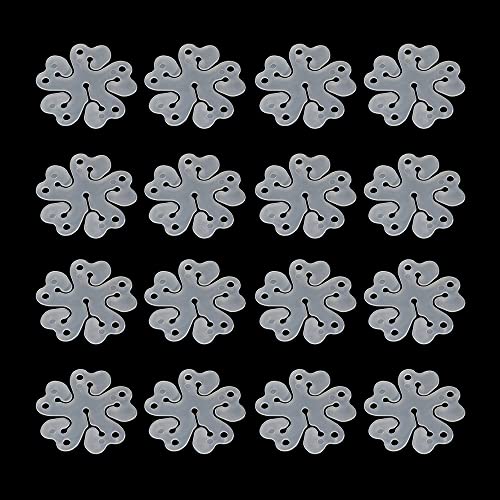 iFlyMaes 30 Pcs Portable Flower Shape Balloon Clips Holder for Wedding Birthday Party Holiday Decoration,5 in 1Flower Shape Balloon Clips