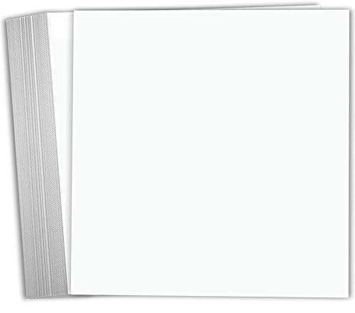 Hamilco White Cardstock Scrapbook Paper 12×12 65lb Card Stock – 25 Pack