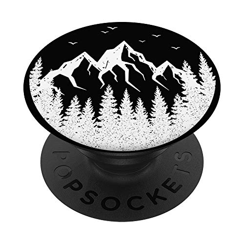 Landscape with Trees Mountains and Birds PopSockets PopGrip: Swappable Grip for Phones & Tablets