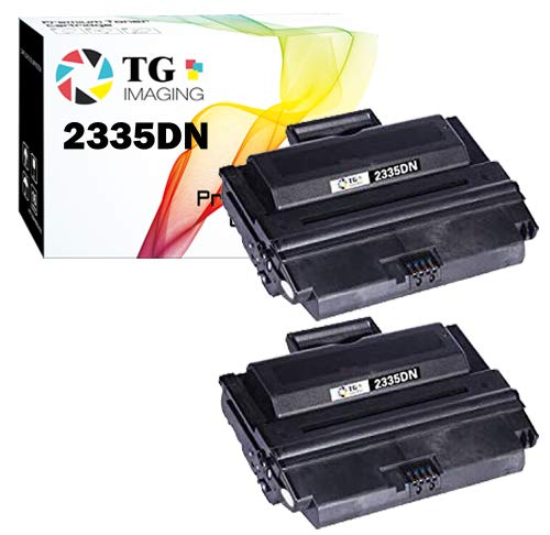 TG Imaging 2-Pack 2335 Compatible 2335dn Toner Cartridge (6,000 Pages/Cartridge) Repalcement for Dell 2335D 2335DN 2355DN Printer ( 2 x Black )