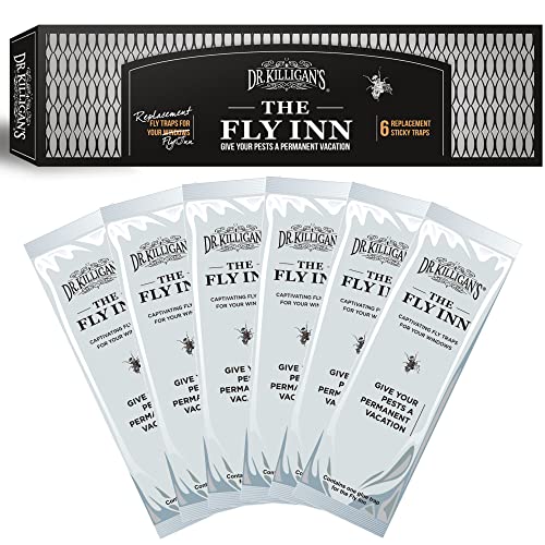 Dr. Killigan’s The Fly Inn Replacements – Replacement Traps for The Fly Inn (6 Insert Refills)