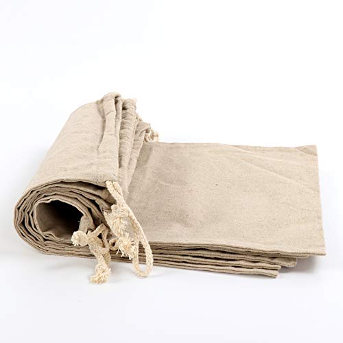 5 Pack Large Size Homemade Bread Bags Linen Bag Reusable Food Storage Housewarming Wedding Gift Storage 11.8″ x 15.7 “