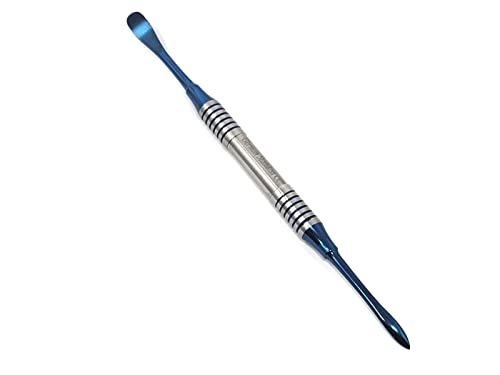 Professional Dental Periosteal Elevator Molt M9, Stainless Steel with Blue Titanium Coated Tips