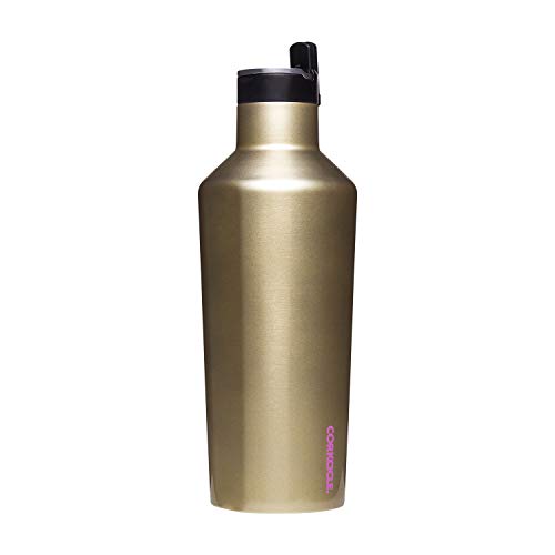 Corkcicle Insulated Canteen Water Bottle, Sports Collection, Glampagne, Holds 20 oz