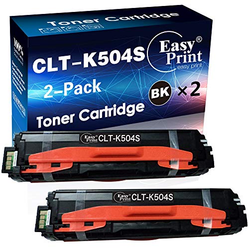 EASYPRINT (Double Black Pack) Compatible k504s Toner Cartridge Replacement for Samsung CLT-504S CLT-K504S Used for Xpress C1810W C1860FW CLP-415N 415NW CLX-4195FW Printer